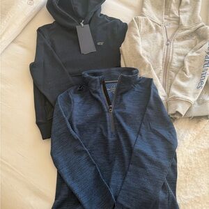 Bundle of Vineyard Vines pullovers and Zip up Jacket
